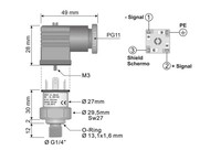 ECT16.0A PRESS.TRANSM 0...16BAR RELATIVE 1/4 Gas-OUT 4...20mA 847279591705195861, 2000.40.105 Pixsys