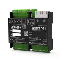 16-CH digital inputs / 8-CH digital relay outputs Modbus TCP-IP / Modbus RTU module, R-16DI-8DO Seneca