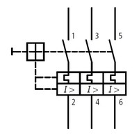 Termo-magnētiskais motora automātslēdzis 3P, 0, 16A - 0, 25A, 0, 06kW, BE500250 Schrack Technik