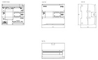 PLC SIMATIC S7-1200, CPU 1214C, DC/DC/DC, ONBOARD I/O: 14 DI, 10 DO 24V, 2 AI 0-10 VDC, POWER SUPPLY: DC 20.4 - 28.8 V DC , 6ES7214-1AG40-0XB0 Siemens