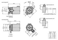 Absolut encoder type WH3650M-SSig-4096-4096-10-DS1-IP65-A-E1-05.0-S WH3650M-0009 Siko