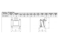 Input Choke, 1 Phase, 25 A, IP20 OPT2L102520 Invertek Drives