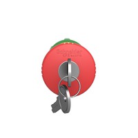 Button head 22mm, turn with key, red, with key ZB5AS944 Schneider Electric