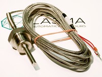 Temperature sensor with a thread, PT100, 6 x 50mm, cable 3m, -50….500ºC, 2000.00.580 Pixsys