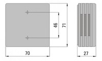 TP-951-1 temperatūras sensors Pt100, -30..+70C CZ-01461 Czaki