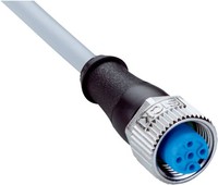 Konektors ar kabeli YF2A15-020VB5XLEAX, M12, 5-PIN, taisns, mamma, kabelis 2m, IP65/IP66K/IP67, 2096239 Sick
