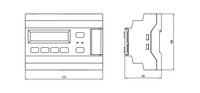 Programmable Relay, 24VDC, 8DI + 8DO + 4AI + 2AO (0-10 V), LCD
