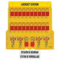 20 Padlocks Lockout Station with A1106RED, 4-420, 48-497A MOQ 1