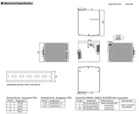 Блок питания 400V AC на 24V DC, 40A, 960W, TDR-960-24 Mean Well