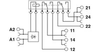 Relay Module - PLC-RSC- 24DC/21-21, 2967060 Phoenix Contact