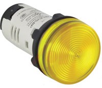 LED lamp yellow, 24 VAC/DC, 22mm, XB7EV05BP Schneider Electric