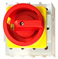  Emergency-Stop Main Switch 4-pole 4 hole mounting 80A 22kW 