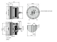 Wire actuated encodertype SGH25-2000-GW6-CE-0/20mA-NR-M1-DS-S, SGH25-0001 Siko