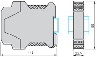 Drošības relejs 3NO,24AC/DC XPSAC5121P Schneider Electric