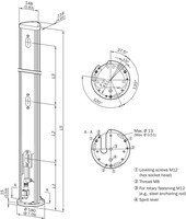PUM12-S01 Device Column for outdoor use. Līdz 500 augstiem aizkariem 