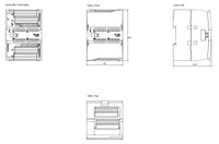 SIMATIC S7-1200, digitālā I/O SM 1223, 16 DI/16 DO, 16 DI 24 V DC, Sink/Source, 16 DO, tranzistors 0, 5 A, 6ES7223-1BL32-0XB0 Siemens