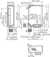 Photo sensor RAY26P-24162330A00, reflector, 0...450 cm, NO/NC, NPN/PNP, 1221060 SICK