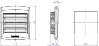 Outlet Grid Cut-Out 92X92Mm, NSYCAG92LPF Schneider Electric