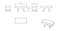 Marķējums spailēm UCT-TM 5mm PC828734 Phoenix Contact