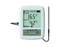 ThermaData WiFi Thermistor logger TD1F LCD with one internal and one external fixed temperature sensor