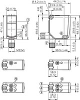 Photo sensor WTT12LC-B2563, from object, 5...380 cm, NO/NC, NPN/PNP, 1072532 SICK