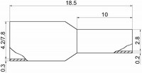 Кабельный наконечник 2 x 2,5 мм2, 100 шт, GI55740506 Wurth