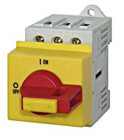 Emergency-Stop Main Switch 3-pole, modular, 63A, 22kW