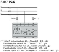 Trīs fāžu kontroles relejs 5A, 2 C/O, 208…480VAC, RM17TG20 Schneider Electric