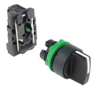 Selector switch head 2 positions, stay put, 22mm, Black XB5AD21 Schneider Electric