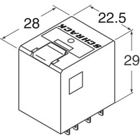 Relay 4 C/O, 6A, 230VAC, PT, PT570730 Schrack Technik