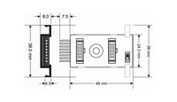  adapteris uz DIN sliedes signālu pārveidotājam, Z-PC-DIN2-17.5 Seneca