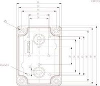 Junction Box, 95 x 65 x 60mm, IP65, IG707000, Schrack Technik