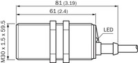 Cm30-16Bpp-Ew1 Capacit.Proxim.Sensor, 6058152 Sick