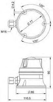 Flashing / flashing light, orange, 90-240V, 38622, MLAMP, SIRENA