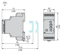 Sprieguma kontroles relejs 3F+N RM35UB330 Schneider Electric