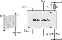 Outpu Expansion for Flexi Compact OSSDs RLY3-OSSD100 2 inputs, 2 enabling current 1085343 Sick