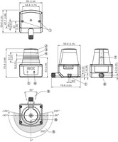 TIM100-3010200 2D LiDAR skeneris iekštelpai, 1093243 Sick
