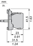 24 V LED ILLUMI. P.B B ZB5AW0B15 Schneider Electric