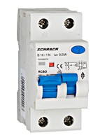 Residual current breaker with overcurrent protection (RCBO), 16A, 1P+N, 6kA, AK668616 Schrack Technik