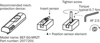 RZT7-03ZVO-KW0 Magnētiskais sensors T-slot cilindriem Reed, NC, 5....120V AC/DC, kabelis 2-wire 2m 1070866 Sick