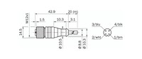 DOL-1204-G20M CABLE, DOS.GE 20M0 Female connector, M12, 4-pin, straight Cable 20 m, 4-wire 6034401 Sick