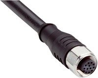 Konektors ar kabeli YF2A6B-050UD3XLEAX, M12, 12-PIN, taisns, mamma, kabelis 5m, 6054974 Sick