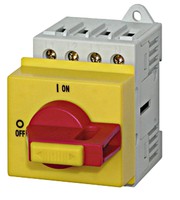 Emergency-Stop Main Switch 4-pole, modular, 80A, 22kW