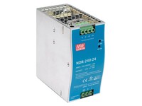 Power Supply 110-230V AC to 24V DC, 10A, 240W, NDR-240-24 Mean Well