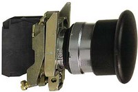 Pogas komplekts 22mm, ar atsperi NO, melna, XB4BC21 Schneider Electric