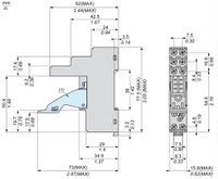 Relay base 2 C/O, RGZE1S48M Schneider Electric