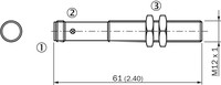 MM12-45APS-ZCKS01 Magnētiskais sensors M12, Sn = 45mm, PNP, NO, konektors M12, 4-pin, U=10..30 VDC 1050342 Sick