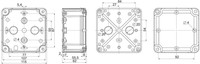 Распределительная коробка, 116 x 116 x 62mm, IP65 / IP68, NSYTBS11116, Schneider Electric