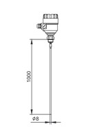 HTR-410-4M-720-00 1m zondes stienis HTR4104M72000 Nivelco