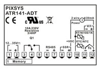 Temperature controller 12-35V DC, RS-485, ATR141-ADT Pixsys
